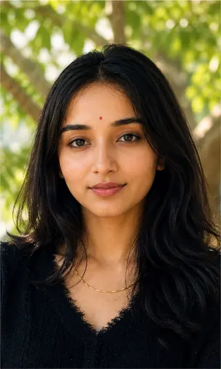 Female portrait supplied as a reference for the film